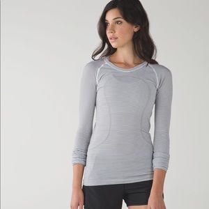 Lululemon Swiftly Tech Stripe Long Sleeve Crew